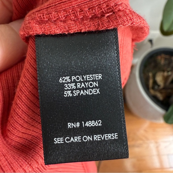 Torrid Terracotta Rust Orange Midi Super Soft Rib Hanky Hem Dress 2X - Picture 9 of 13